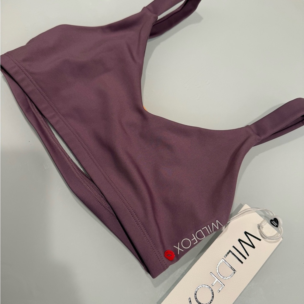 Wildfox Purple Twist Back Bralette
